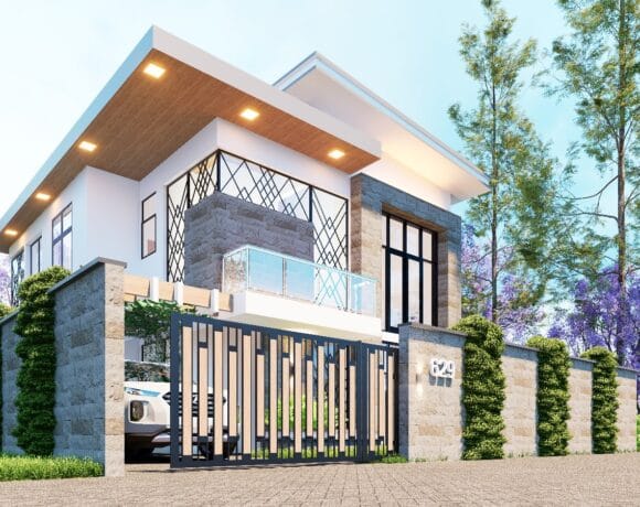 3d model of Proposed maisonette in kitengela1